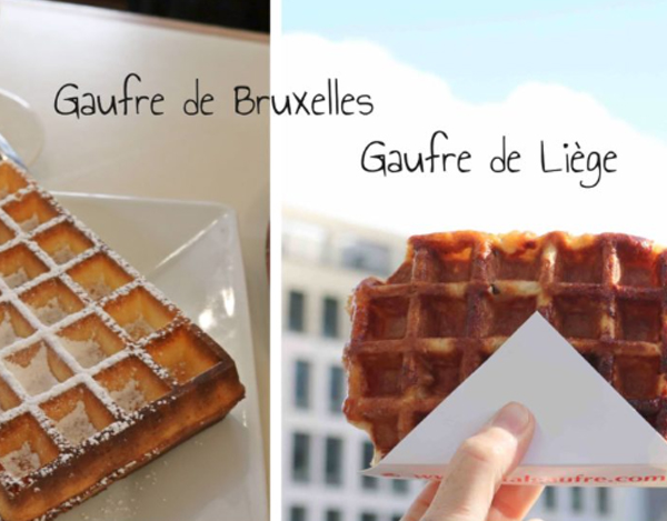 ブリュッセルワッフルとリエージュワッフル